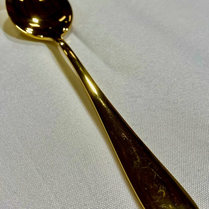 Gold teaspoon