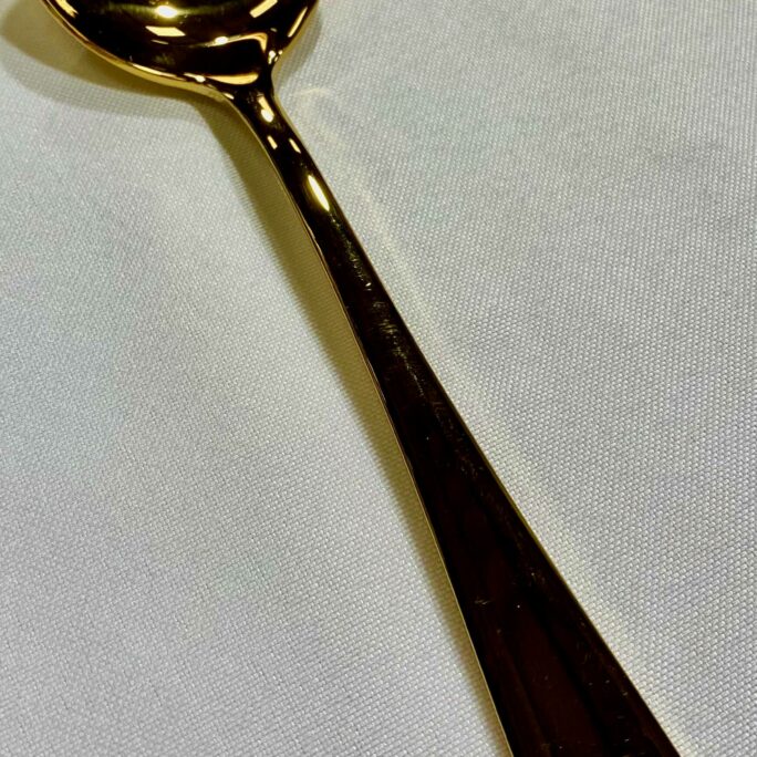 Gold soup spoon