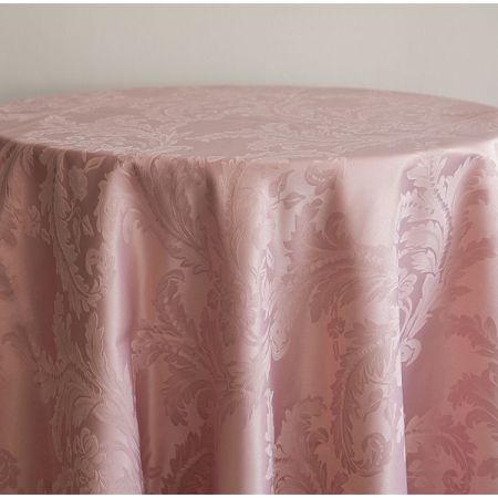 blush pink damask tablecloth