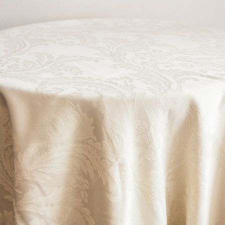 ivory damask tablecloth