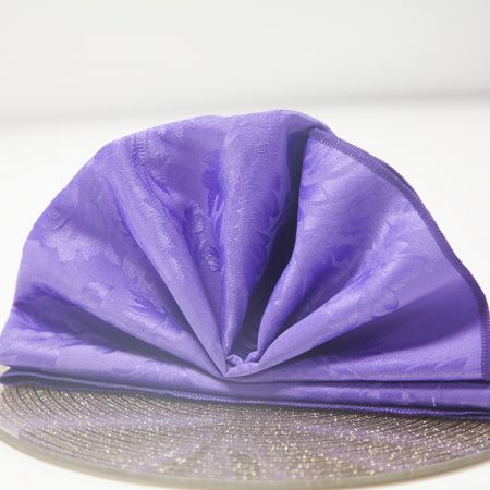 ultra violet purple damask napkin