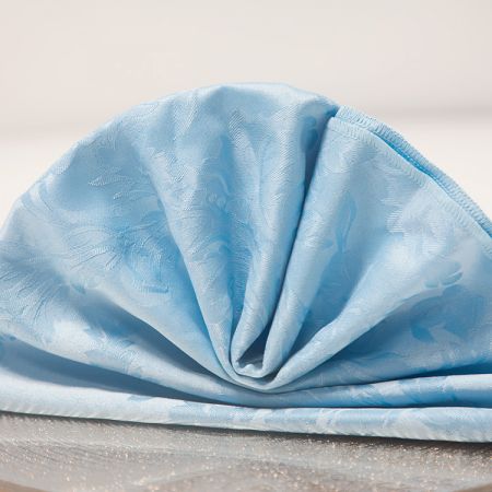 Pale Blue Damask Napkin