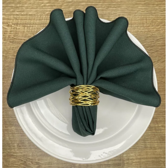 bottle green napkin