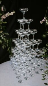 six tier champagne tower